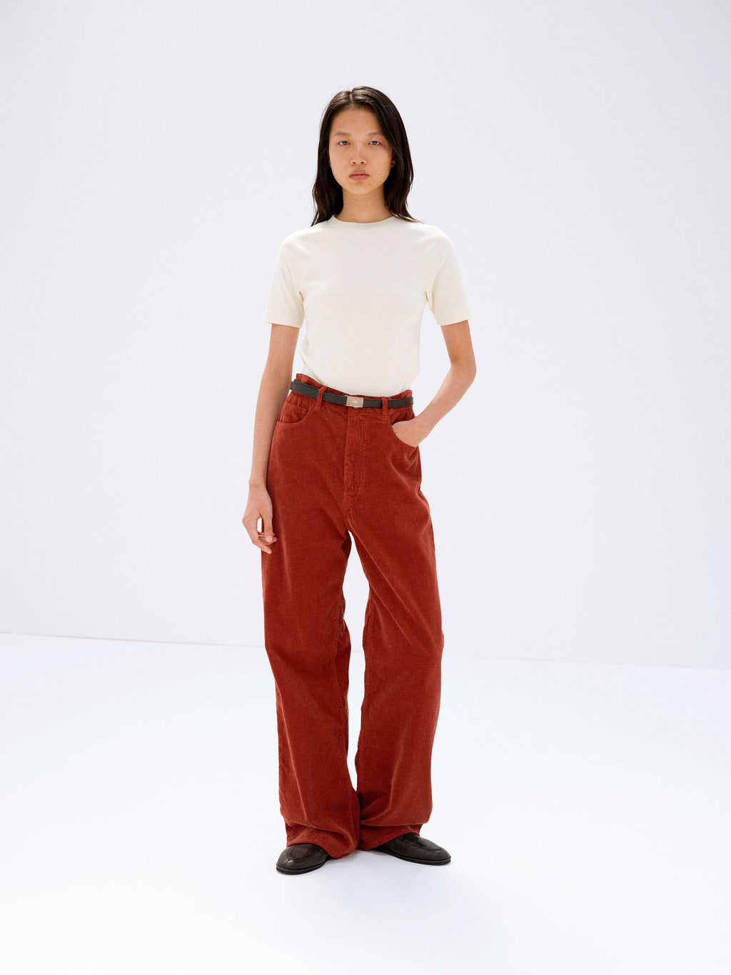 ORGANIC COTTON FINE RIB TEE