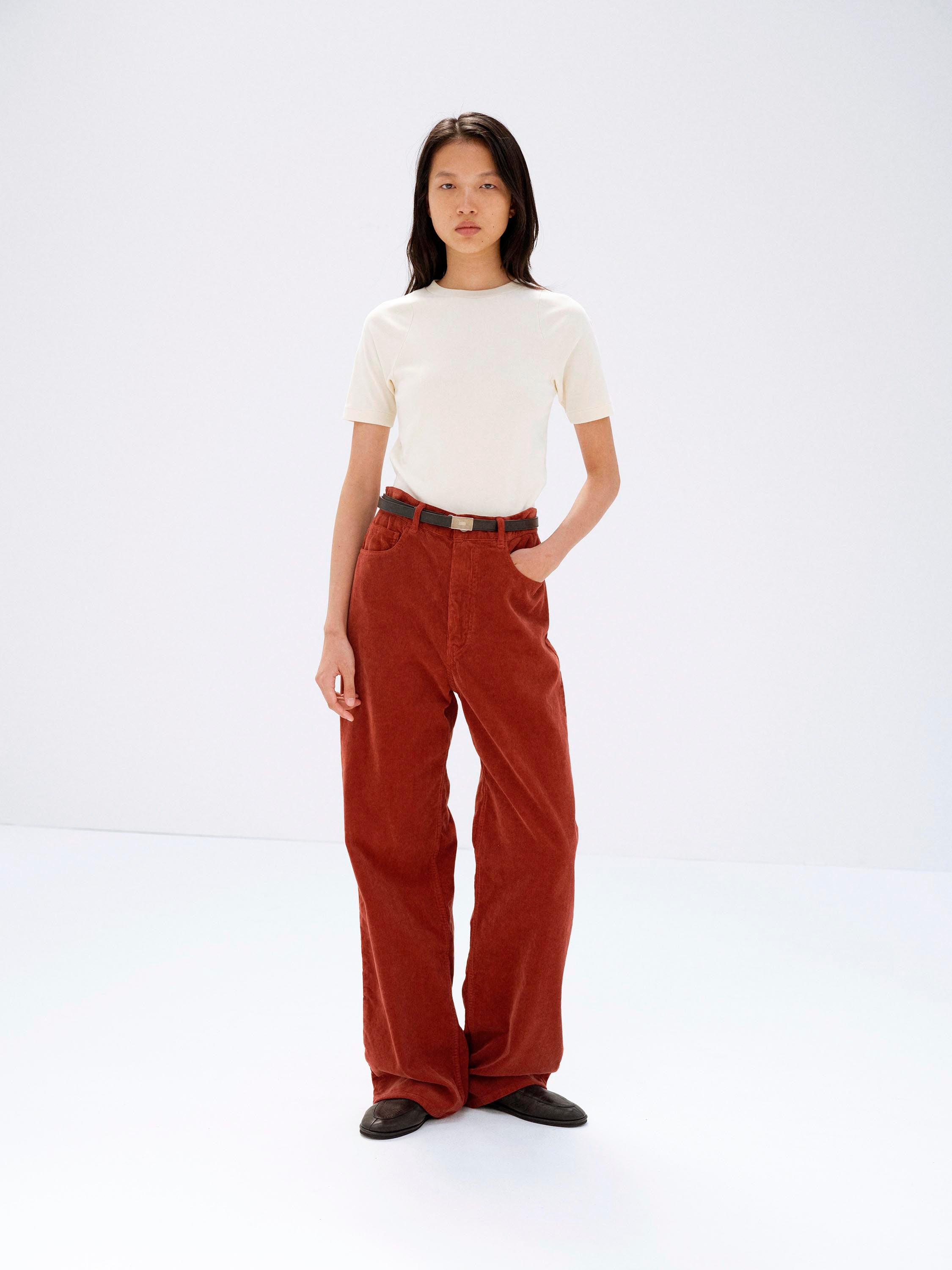 ORGANIC COTTON FINE RIB TEE