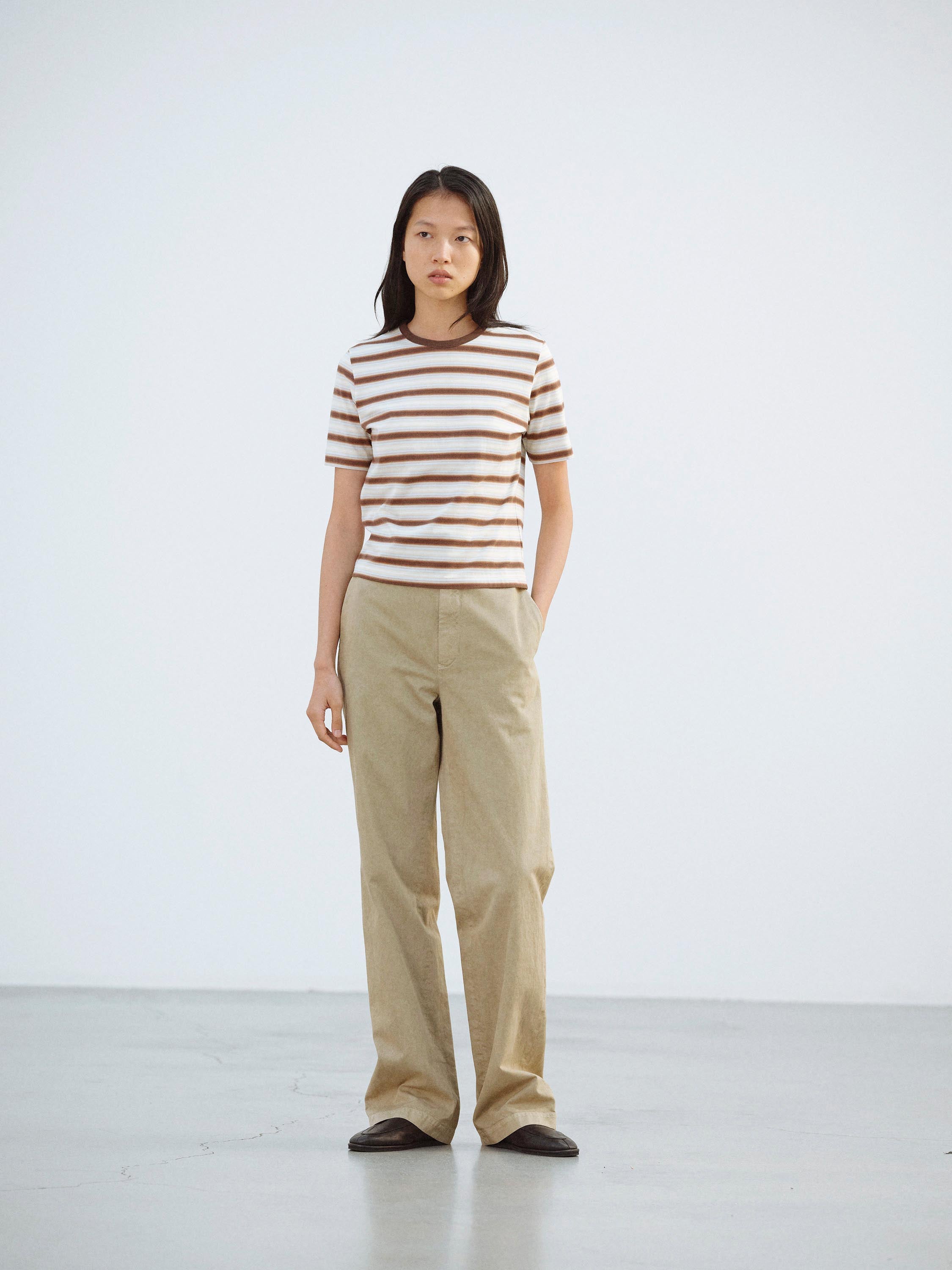 GRADIENT STRIPE JERSEY TEE