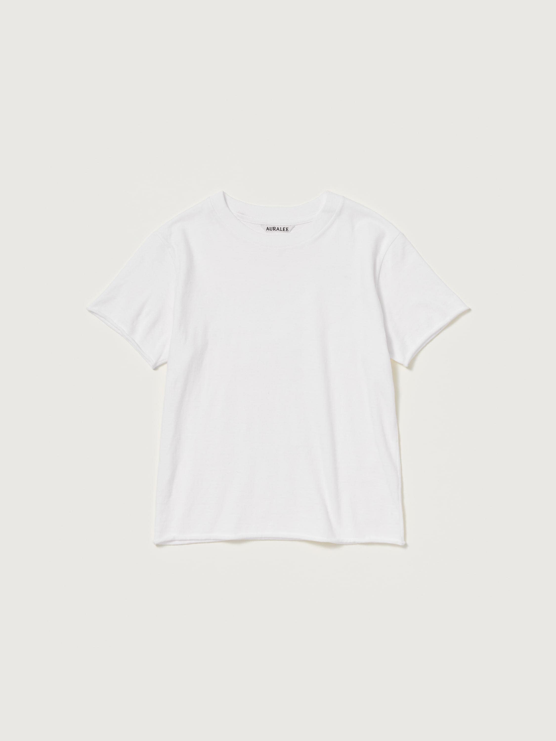BRUSHED ORGANIC COTTON JERSEY TEE